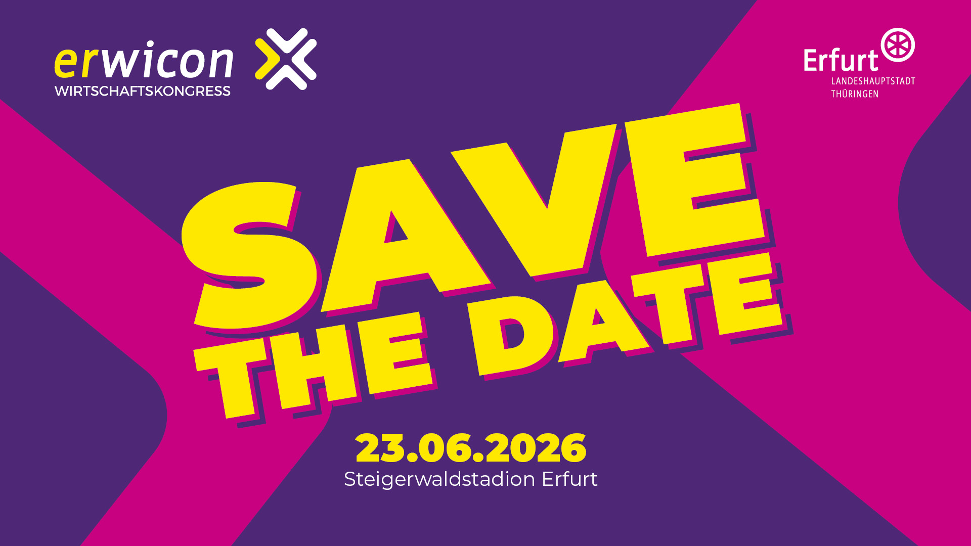 Save the Date! Der nächste erwicon findet am 23. Juni 2026 statt.